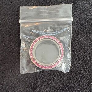 Origami Owl Pink crystal watch bracelet locket